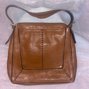 Antonio Melani Handbag/Satchel-Tan Leather